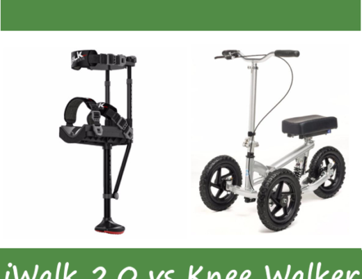 Better crutch alternative iwalk 2.0 or knee walker